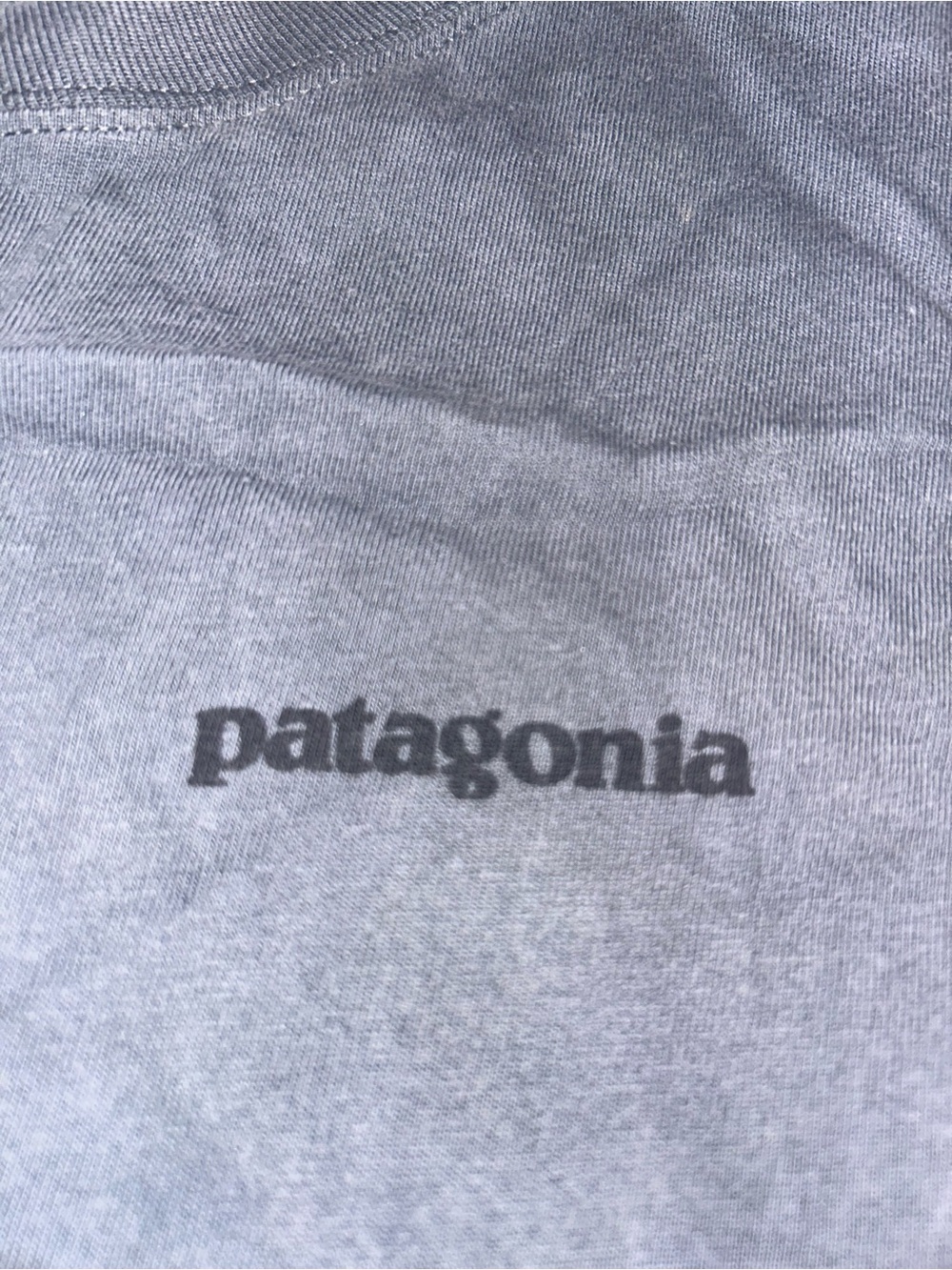 Patagonia Men's P-6 Logo Responsibili-Tee Long Sleeve Shirt Gray S - Picture 2 of 5